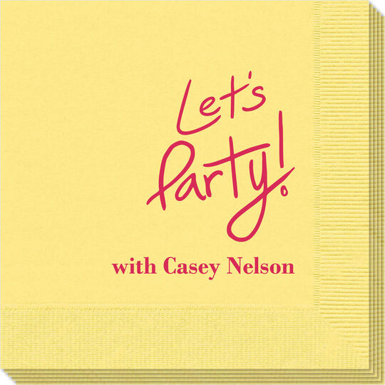 Fun Let's Party Napkins